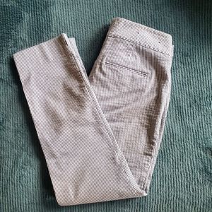 Ann Taylor Cropped Seersucker Pant